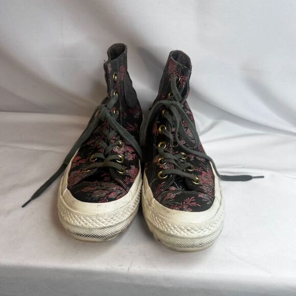 Converse All Star Chuck Taylor Parkway Floral Lace Up High Top Sneaker Size 6.5 - Picture 3 of 9